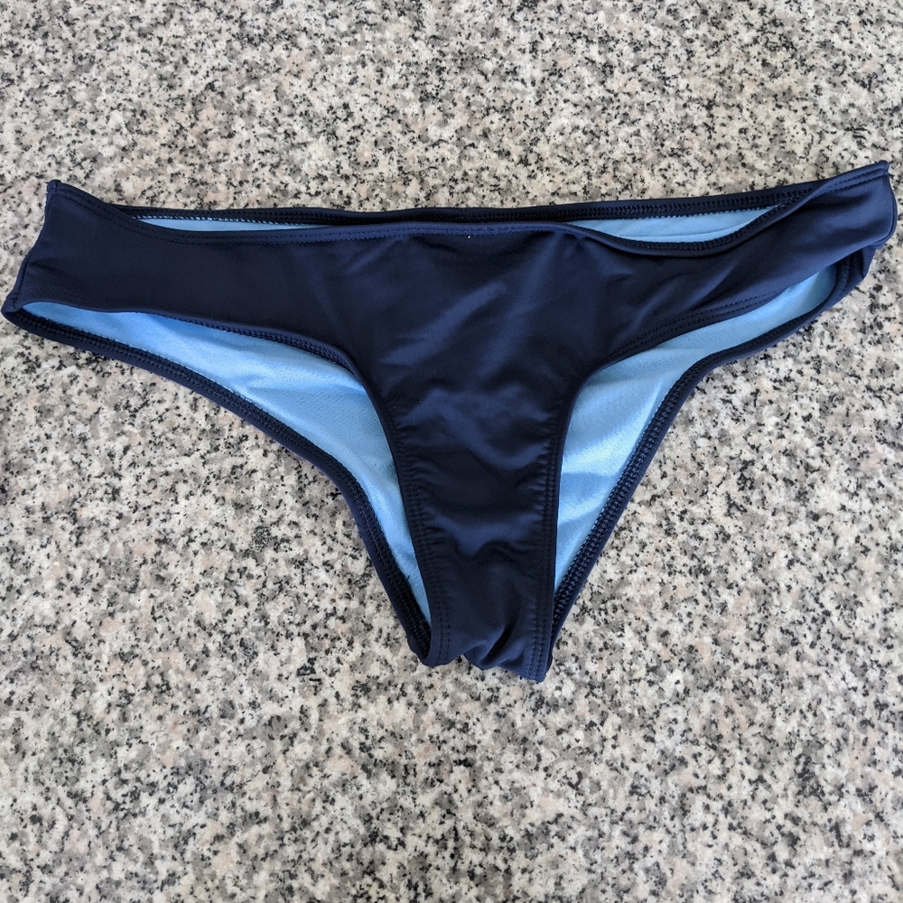 Hollister navy bikini bottom
